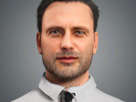 Andrew Lincoln Character 3D मॉडल