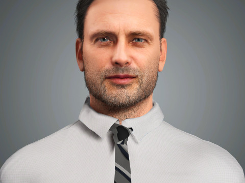 Andrew Lincoln Character Model 3D