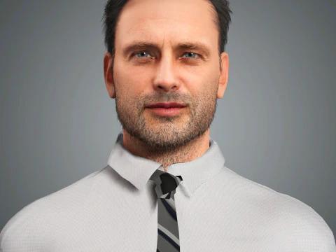Andrew Lincoln Character 3D Model
