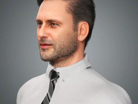 Andrew Lincoln Character 3D Model