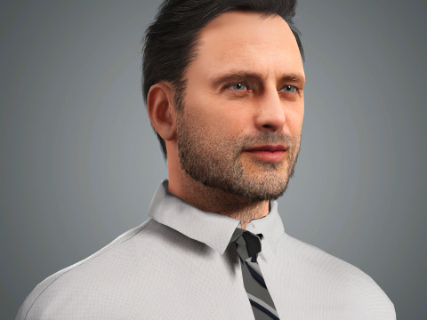 Andrew Lincoln Character Model 3D