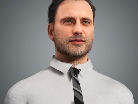 Andrew Lincoln Character Model 3D