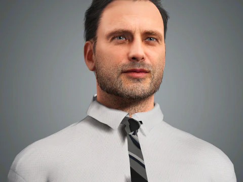 Andrew Lincoln Character 3D Model