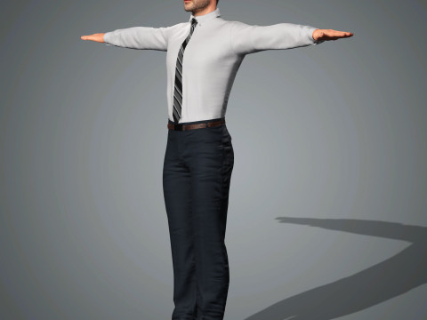 Andrew Lincoln Character Model 3D