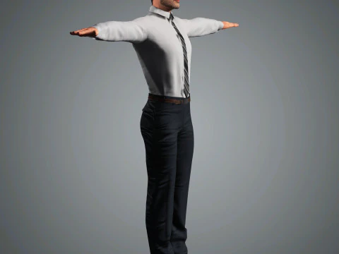 Andrew Lincoln Character 3D Model