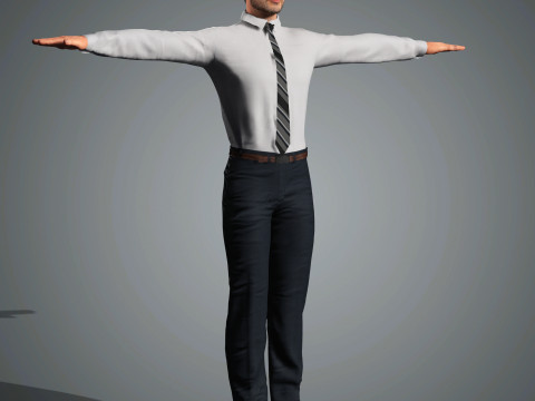 Andrew Lincoln Character Model 3D