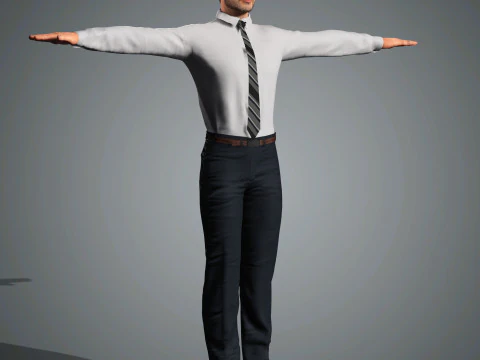 Andrew Lincoln Character 3D Model