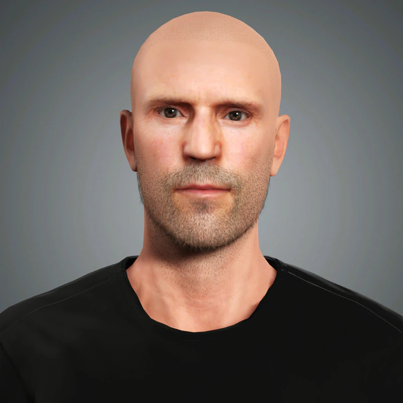Jason Statham Character 3D Model .c4d .max .obj .3ds .fbx .stl .blend 
