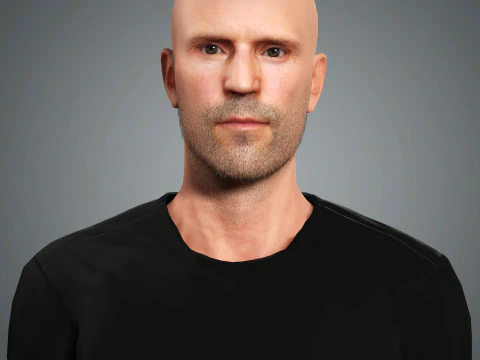 Jason Statham Character 3D Model