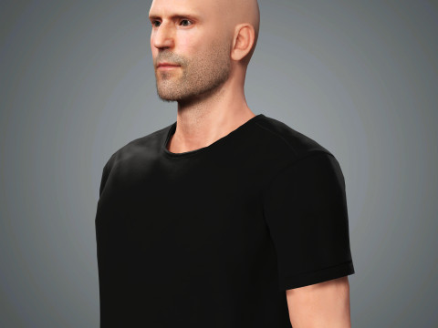 Jason Statham Character 3D Model