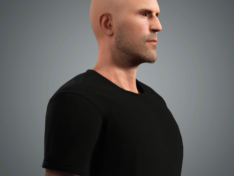 Jason Statham Character 3D Model