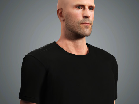 Jason Statham Character 3D Model