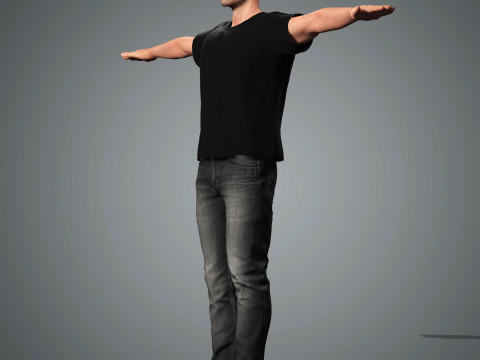 Jason Statham Character 3D Model