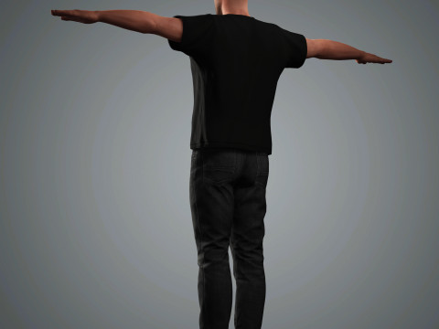 Jason Statham Character 3D Model