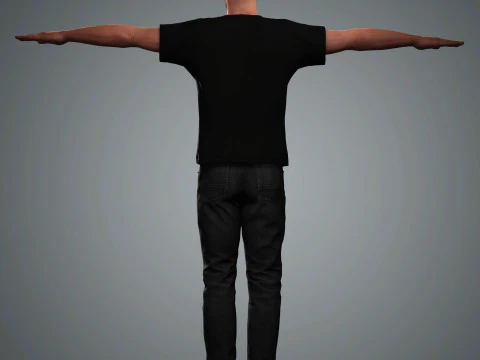 Jason Statham Character 3D Model