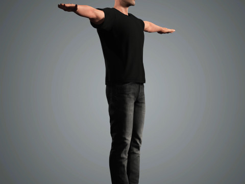 Jason Statham Character 3D Model