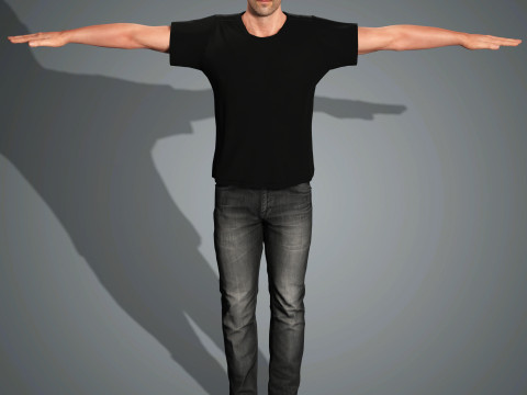 Jason Statham Character 3D Model