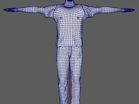 Jason Statham Character 3D Model