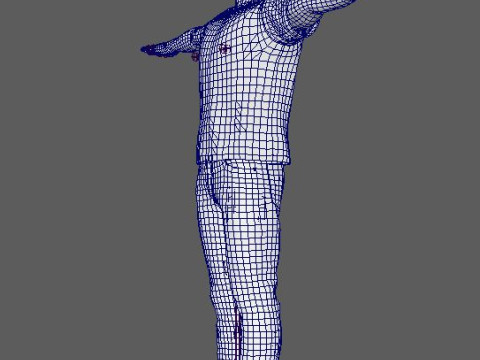 Jason Statham Character 3D Model