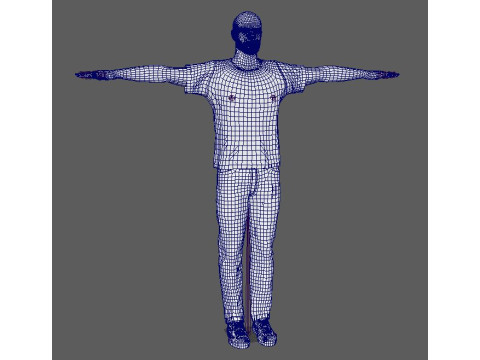 Jason Statham Character 3D Model