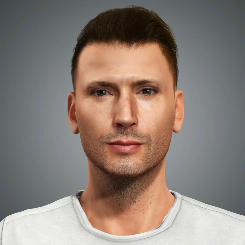 Jensen Ackles Character 3D Model .c4d .max .obj .3ds .fbx .stl .blend 