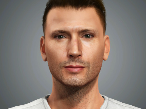 Jensen Ackles Character 3D Model