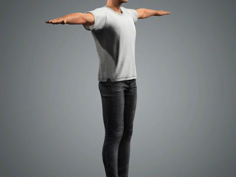 Jensen Ackles Character 3D Model