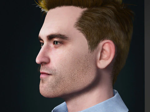 Robert Pattinson Character 3D Model
