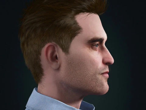 Robert Pattinson Character 3D Model
