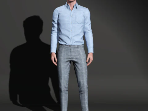Robert Pattinson Character 3D Model