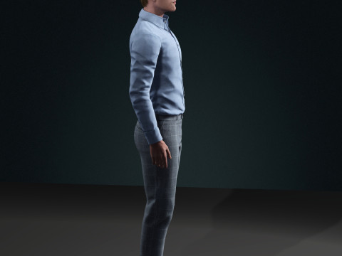 Robert Pattinson Character Modèle 3D