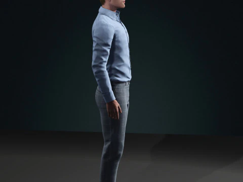 Robert Pattinson Character 3D Model