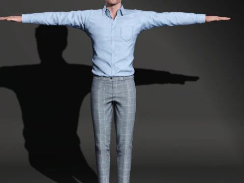 Robert Pattinson Character 3D Model