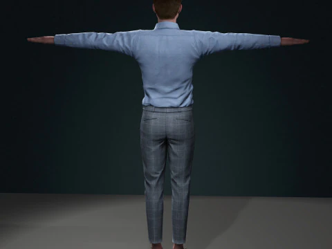 Robert Pattinson Character 3D Model