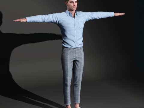 Robert Pattinson Character Modèle 3D
