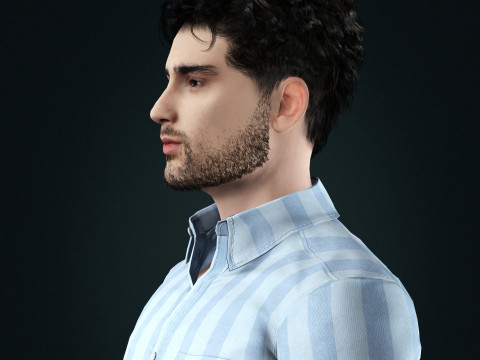 Zayn Malik Character 3D Model