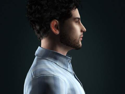 Zayn Malik Character 3D Model