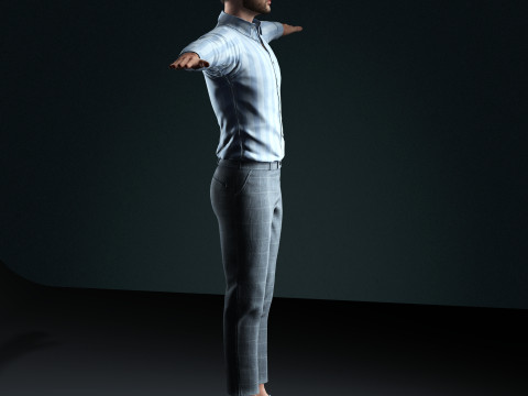 Zayn Malik Character 3D Model
