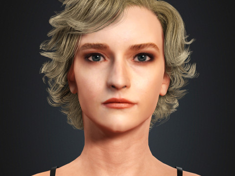 Julia Garner Character 3D Model