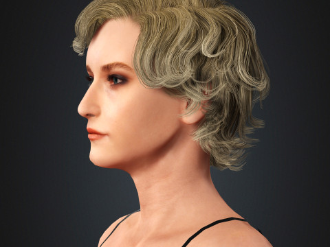 Julia Garner Character 3D Model