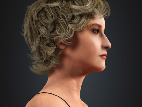 Julia Garner Character 3D Model