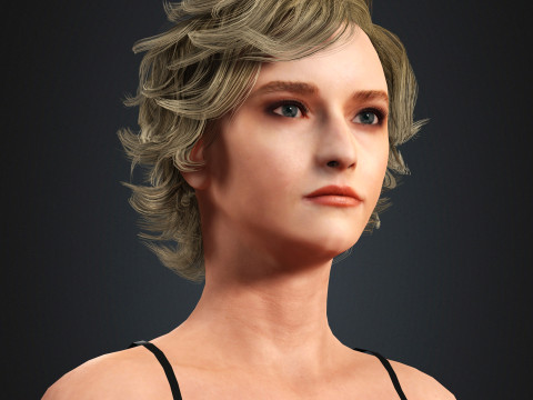 Julia Garner Character 3D Model