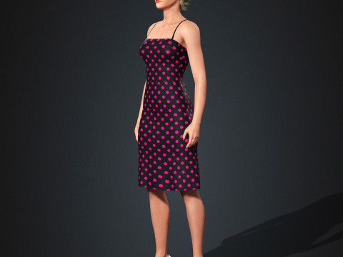 Julia Garner Character 3D Model