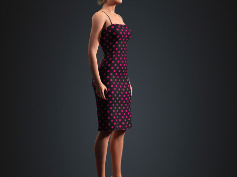 Julia Garner Character 3D Model