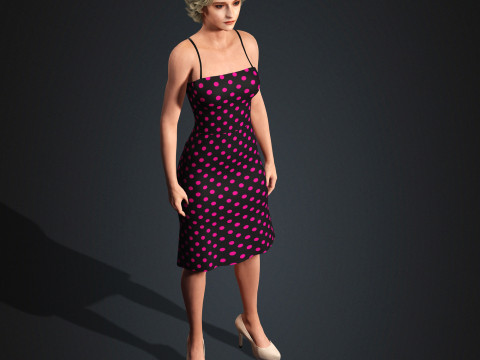 Julia Garner Character 3D Model
