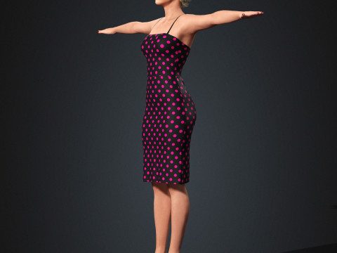 Julia Garner Character 3D Model
