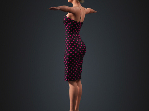 Julia Garner Character 3D Model