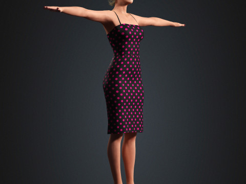 Julia Garner Character 3D Model