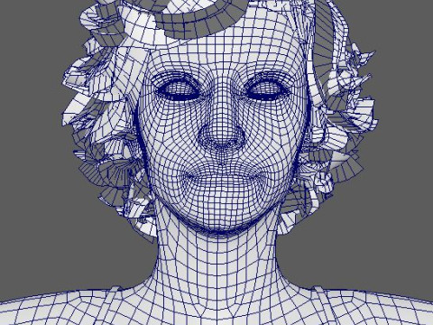 Julia Garner Character 3D Model