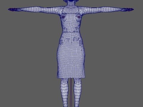 Julia Garner Character 3D Model